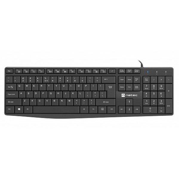 NATEC Nautilus Slim Teclado Negro oficina/hogar Español, USB