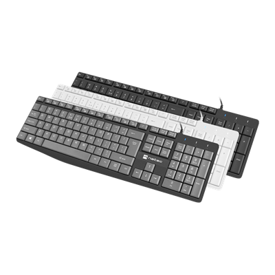 NATEC Nautilus Slim Teclado Negro oficina/hogar Español, USB