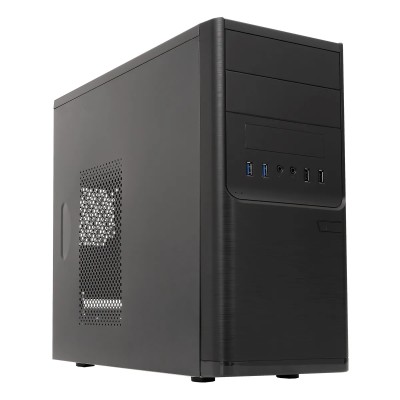 Caja Microatx Slim Unyka Matx Dark Shadow Caja Negra Con 2