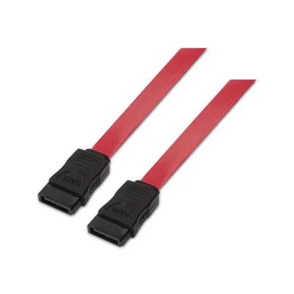 Cable SATA Aisens A130-0153/ SATA Hembra - SATA Hembra/ Hasta 0.1W/ 768Mbps/ 50cm/ Rojo