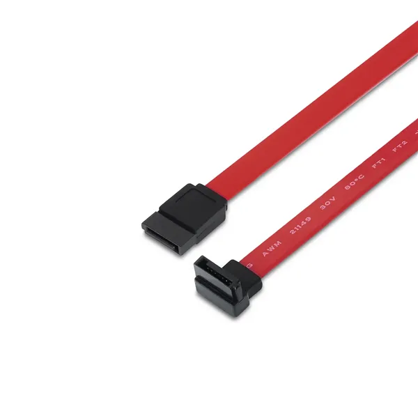 Cable SATA Aisens A130-0155/ SATA Hembra - SATA Hembra/ Hasta 0.1W/ 768Mbps/ 50cm/ Rojo