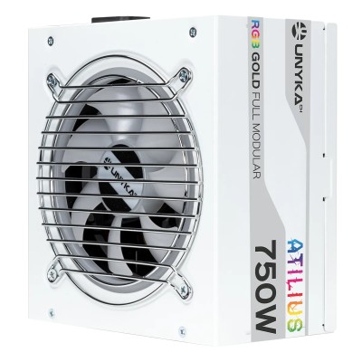 UNYKAch Atilus RGB White 750W 80 PLUS Gold FULL Modular F.