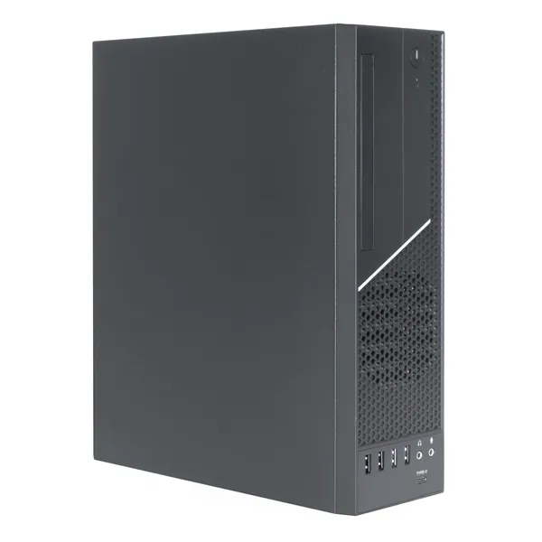 Caja Microatx Slim Unyka Uk3003 De 8.3l Colo Negro Diseño Compacto Formatohorizontal Y Vertical Si Fuente De Alimentacion Tfx