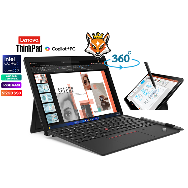 Lenovo ThinkPad X12 Detachable Gen 2 (2en1) Intel Core Ultra 7-164u 16GB 512GB SSD 12.3" Táctil W11Pro