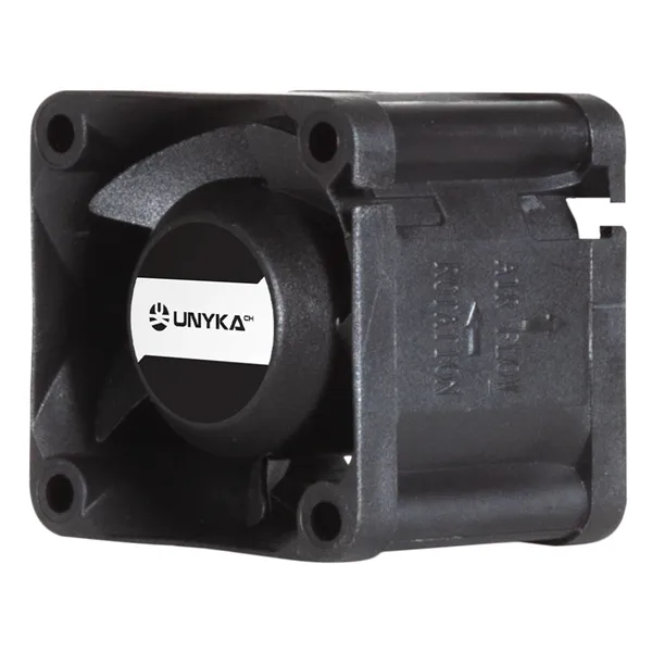 Ventilador Interno Para Servidores Unyka 40x40x28mm Doble Bola Conector 4 Pines Control De Temperatura