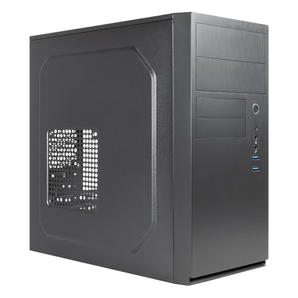 Unyka Aero C11 Caja Micro ATX USB 3.0, Negra efecto de aluminio cepillado