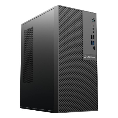 Unykach Numen 500 Pro Caja Micro ATX Negra, USB 3.0 y USB-C