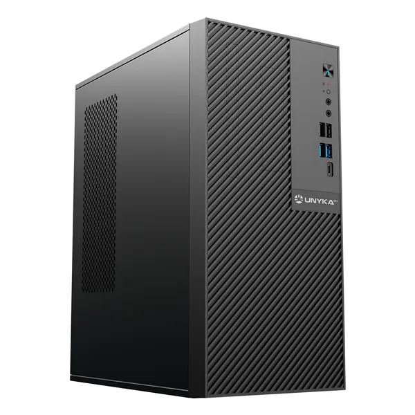 Unykach Numen 500 Pro Caja Micro ATX Negra, USB 3.0 y USB-C