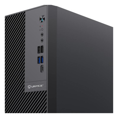 Unykach Numen 500 Pro Caja Micro ATX Negra, USB 3.0 y USB-C