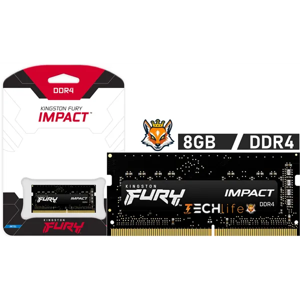 Kingston FURY Impact 8GB DDR4 2666MHz 1.2v CL15 - Memoria SODIMM