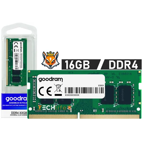 Goodram 16GB DDR4 3200MHz 1.2v CL22 - Memoria SODIMM