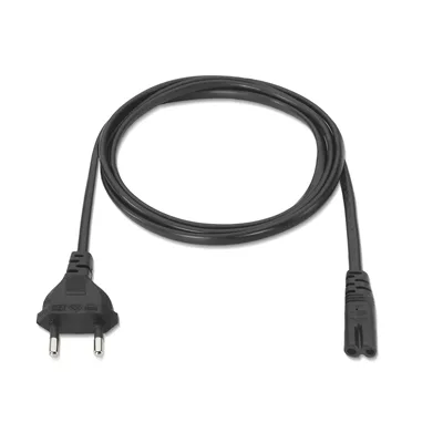 Cable Alimentación Forma 8 Aisens A132-0173/ CEE7/16 Macho - C7