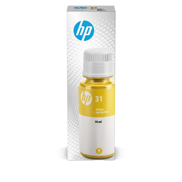 HP 31 Amarillo 1VU28AE - Botella de Tinta Original