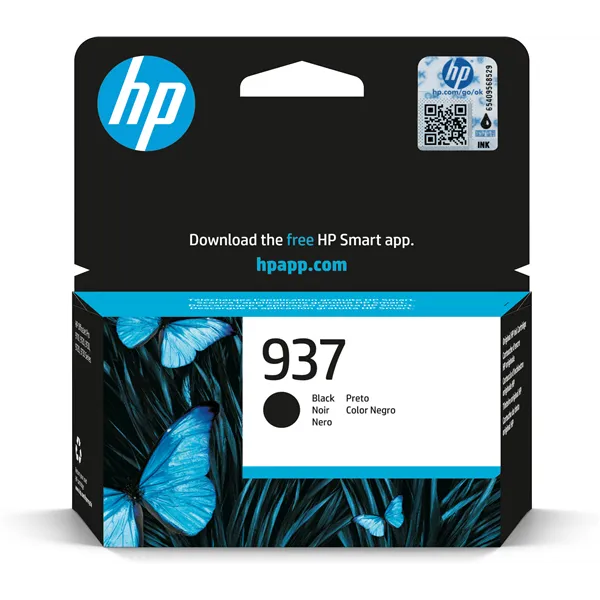 HP 937 Negro 4S6W5N - Cartucho de Tinta Original