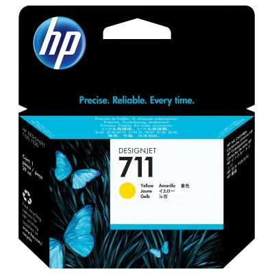 HP 711 Amarillo CZ132A - Cartucho de Tinta Original