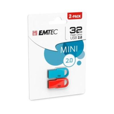 Memoria Usb 32gb Emtec D250 Usb 2.0 Mini Pack2 E150448