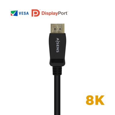 Cable DisplayPort 1.4 8K Aisens A149-0430/ DisplayPort Macho -