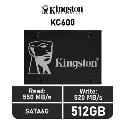 Kingston SSDNow KC600 512GB 2.5" SATA 6GB/s 550MB/s