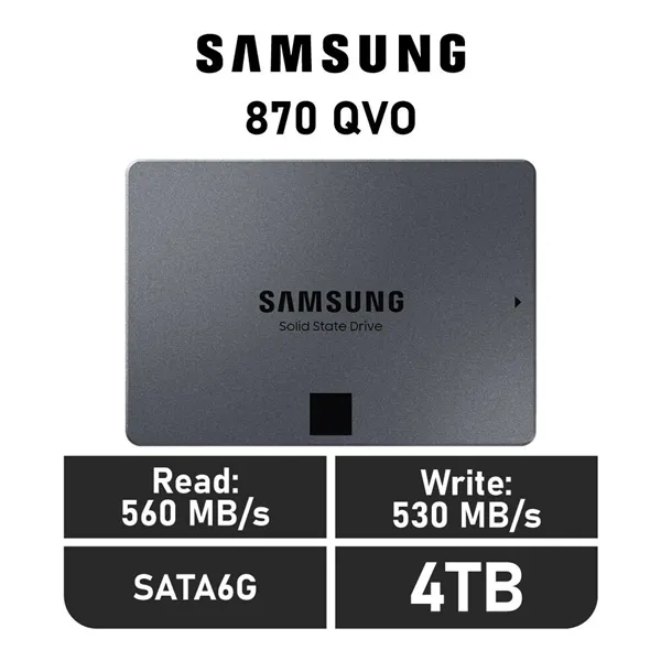 Samsung 870 QVO 4TB SSD 2.5" 560MB/s SATA 6Gb/s