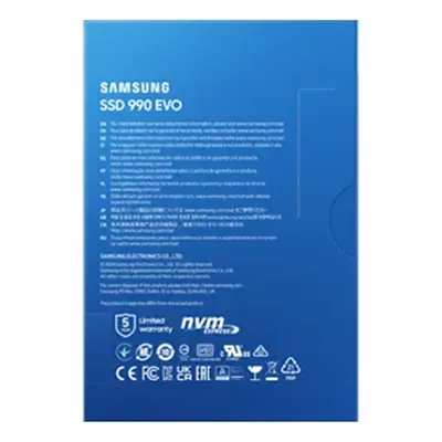 Samsung 990 evo ssd 1TB pcie 4.0x4 5.0x2 nvme 2.0