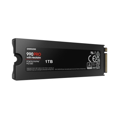 Samsung 990 PRO con disipador 1TB SSD PCIe 4.0 NVMe a 7450MB/s