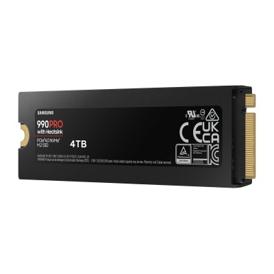 Samsung 990 PRO con disipador 4TB SSD PCIe 4.0 NVMe a 7450MB/s