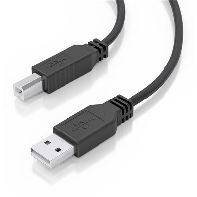 AISENS Cable USB 2.0 con Amplificador, Tipo A/M-B/M, Negro, 10m