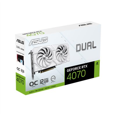 ASUS DUAL-RTX4070-O12G-EVO-WHITE NVIDIA GeForce RTX 4070 12 GB