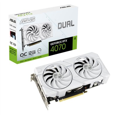 ASUS DUAL-RTX4070-O12G-EVO-WHITE NVIDIA GeForce RTX 4070 12 GB