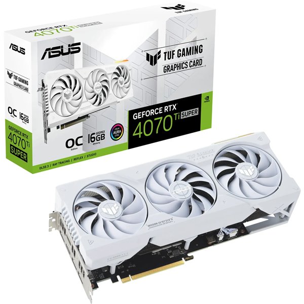 ASUS TUF Gaming GeForce RTX 4070 Ti SUPER OC WHITE 16GB GDDR6X