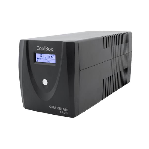 CoolBox Guardian 3 LCD 1200VA sistema de alimentación ininterrumpida (UPS) Línea interactiva 1,2 kVA 720 W 4 salidas AC