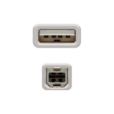 Nanocable CABLE USB 2.0 IMPRESORA, TIPO A/M-B/M, BEIGE, 4.5 M