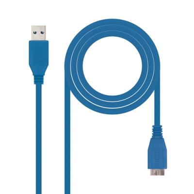 Nanocable CABLE USB 3.0, TIPO A/M-MICRO B/M, AZUL, 2.0 M