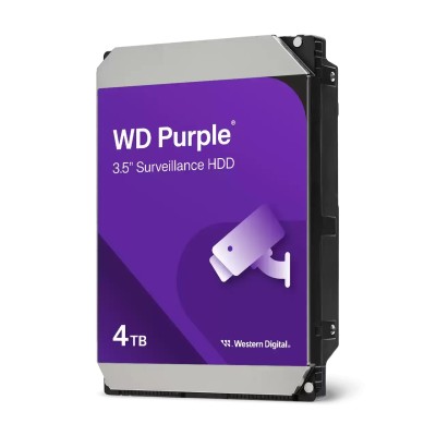 WD Purple 4TB 5400rpm HDD 3.5" 256MB SATA 6GB/s para NVR y DVR