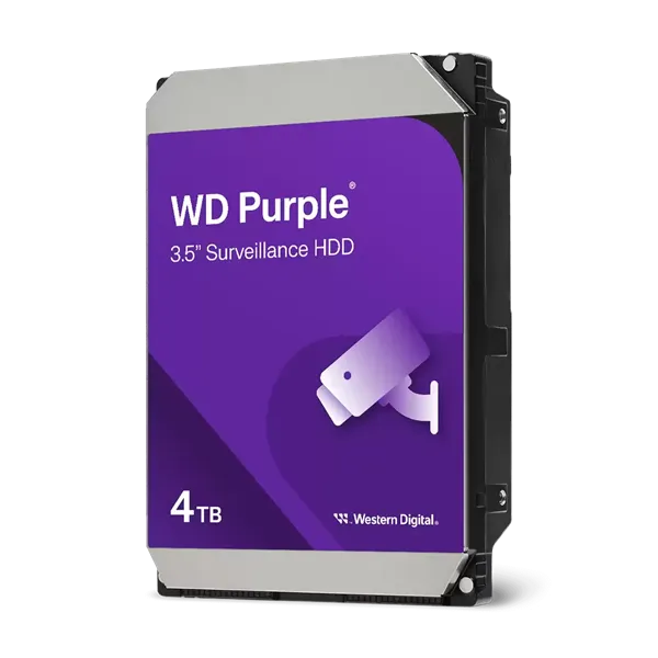 WD Purple 4TB 5400rpm HDD 3.5" 256MB SATA 6GB/s para NVR y DVR