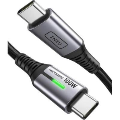 Iniu Cable Usb-c 100w Cable Para Carga Rapida, Trenzado Tipo