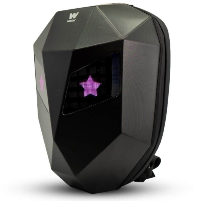 Mochila con Pantalla LED Woxter Black Knight/ Capacidad 30L/