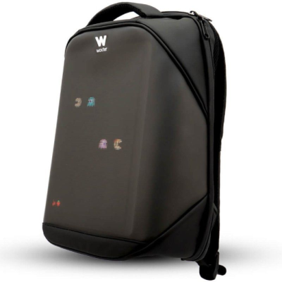 Mochila con Pantalla LED Woxter T3HD/ Capacidad 15L/ Negra