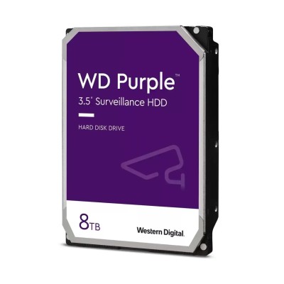 WD Purple 8TB 5640rpm HDD 3.5" 128MB SATA 6GB/s para NVR y DVR