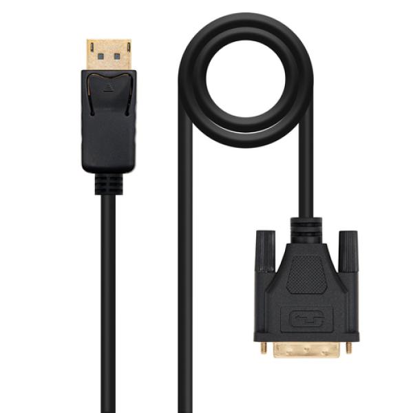 Nanocable Cable conversor DISPLAYPORT a DVI, DP/M - DVI/M, Negro, 3.0 M