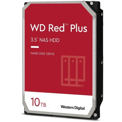 WD Red Plus NAS 10TB 7200pm HDD 3.5" 256MB SATA 6GB/s