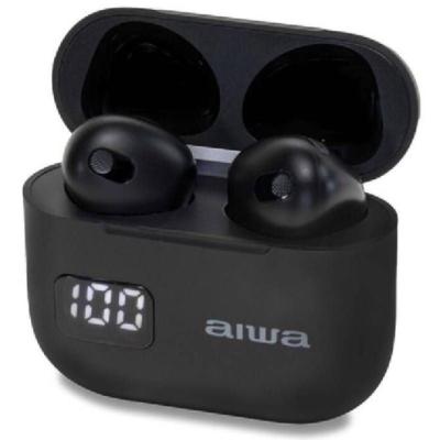 Auriculares Bluetooth Aiwa EBTW-100BK con estuche de carga/