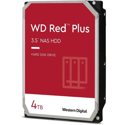 WD Red Plus NAS 4TB 5400rpm HDD 3.5" 256MB SATA 6GB/s