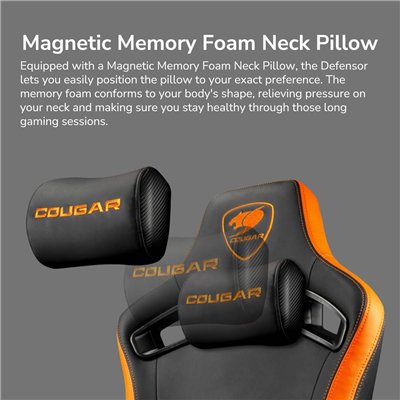 Cougar DEFENSOR GOLD F Silla Gaming Tejido de punto