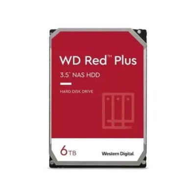 WD Red Plus NAS 6TB 5400rpm HDD 3.5" 256MB SATA 6GB/s