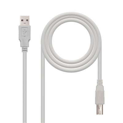 Nanocable CABLE USB 2.0 IMPRESORA, TIPO A/M-B/M, BEIGE, 4.5 M