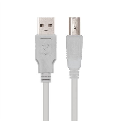 Nanocable CABLE USB 2.0 IMPRESORA, TIPO A/M-B/M, BEIGE, 4.5 M