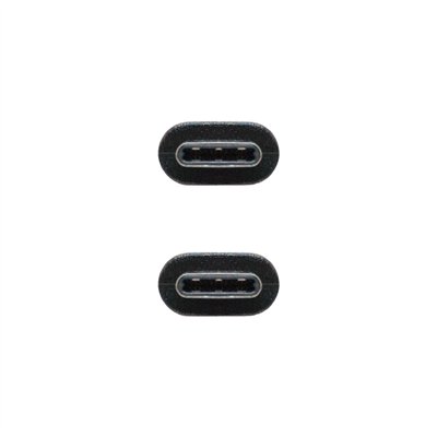 Nanocable USB 2.0, 0.5m cable USB 0,5 m USB C Negro