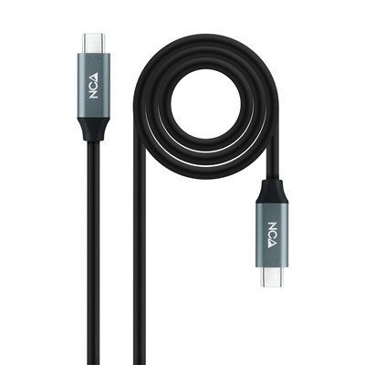 Nanocable 10.01.4300 cable USB USB4 Gen 2x2 0,5 m USB C Negro