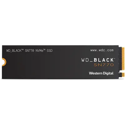 WD SSD Black SN770 500GB NVMe a 5000MB/s PCIe 4.0 M.2 2280